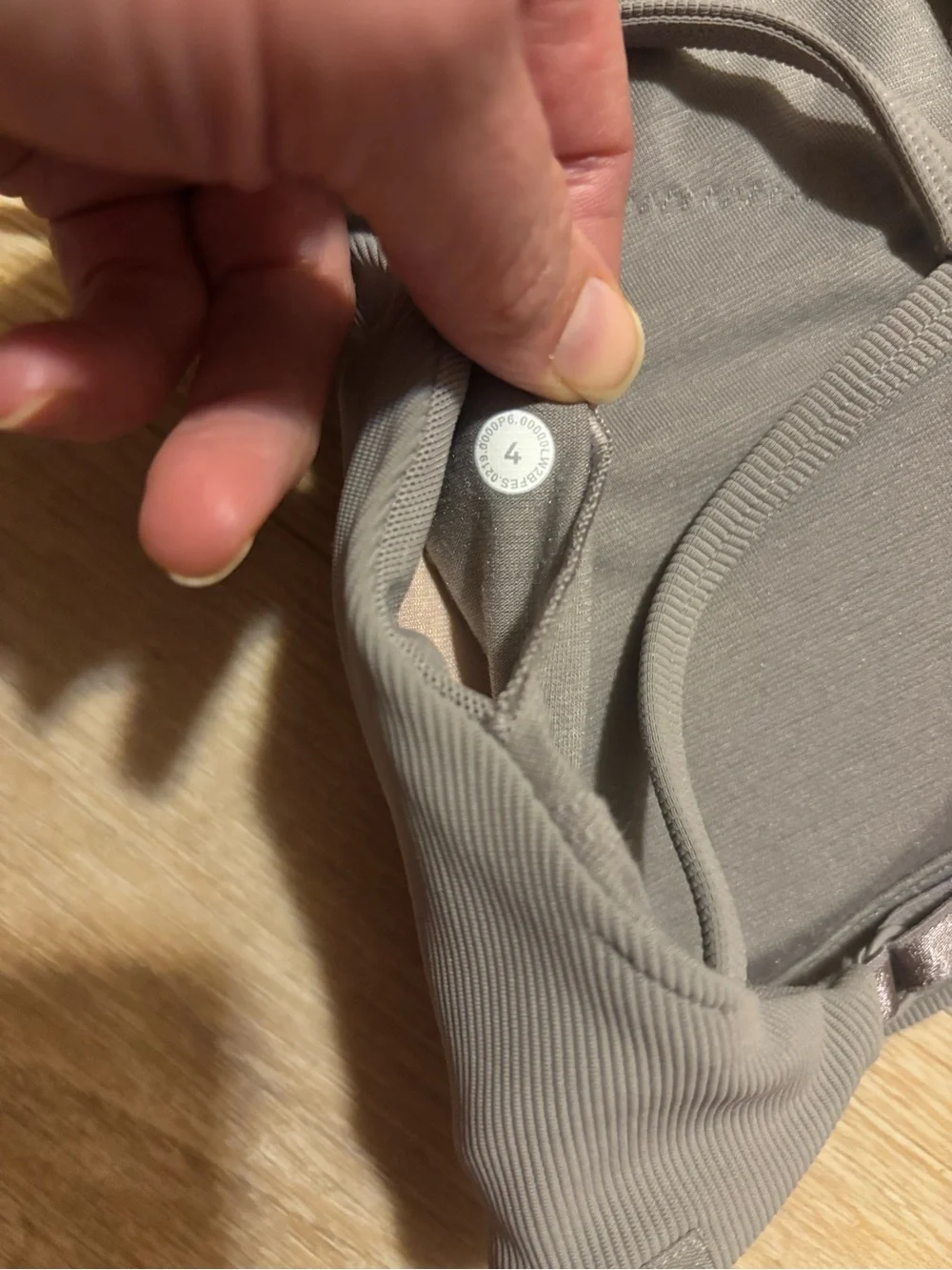 lululemon athletica High-Neck crop top/Sports Bra - Gray